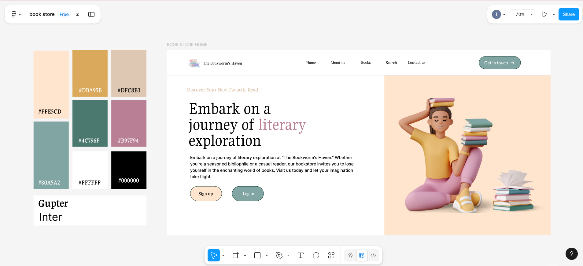 Book Store - Figma Prototype - Image 1